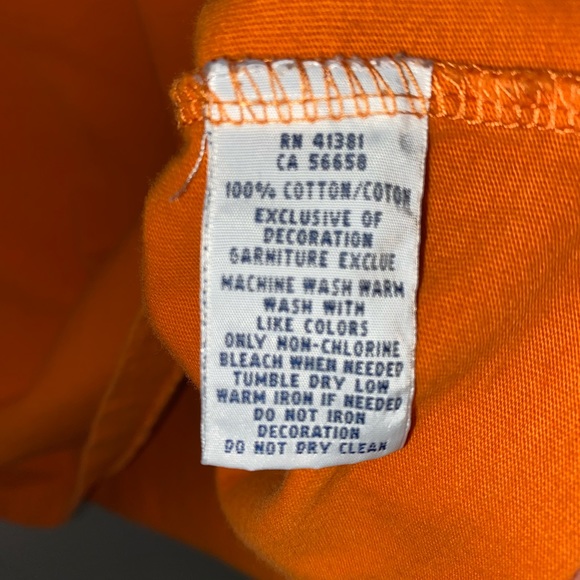 Men’s Orange Polo T-shirt - Picture 6 of 6